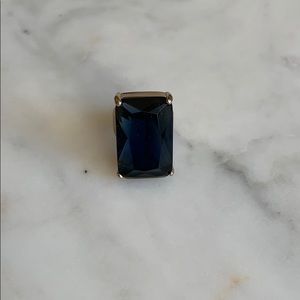 Sapphire blue cocktail ring